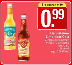 WEZ Gerolsteiner Limo oder Cola Angebot