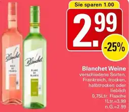 WEZ Blanchet Weine Angebot