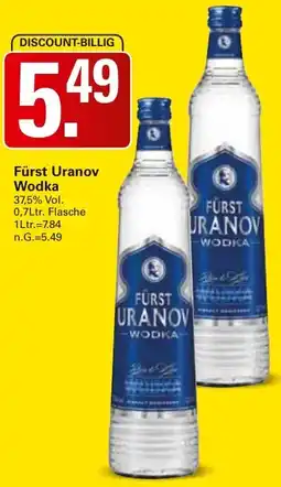 WEZ Fürst Uranov Wodka Angebot