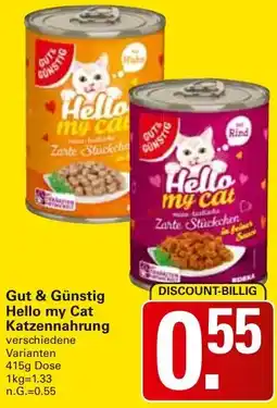 WEZ Gut & Günstig Hello my Cat Katzennahrung Angebot
