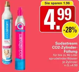 WEZ Sodastream CO2-Zylinder Füllung Angebot