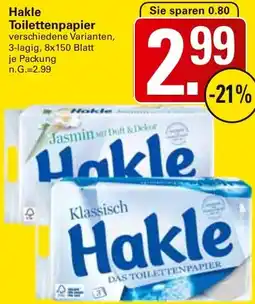 WEZ Hakle Toilettenpapier Angebot