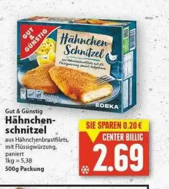 E-Center Gut & Günstig Hähnchen Schnitzel Angebot