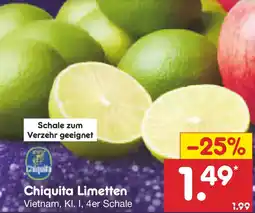 Netto Marken-Discount Chiquita Limetten Angebot