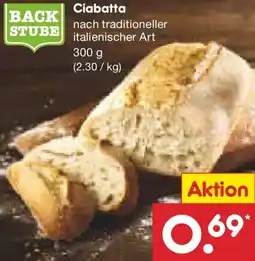 Netto Marken-Discount BACK STUBE Ciabatta Angebot