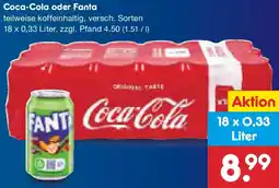 Netto Marken-Discount Coca-Cola oder Fanta Angebot