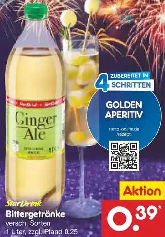 Netto Marken-Discount StarDrink Bittergetränke Angebot