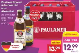 Netto Marken-Discount Paulaner Original Münchner Hell oder Alkoholfrei Angebot