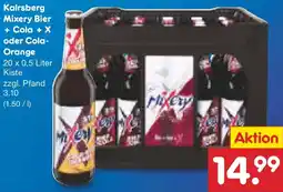 Netto Marken-Discount Karlsberg Mixery Bier + Cola + X oder Cola Orange Angebot