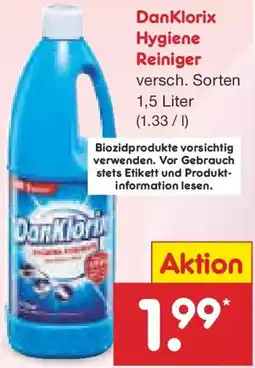 Netto Marken-Discount DanKlorix Hygiene Reiniger Angebot