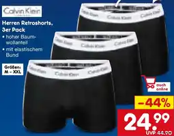 Netto Marken-Discount Calvin Klein Herren Retroshorts, 3er Pack Angebot