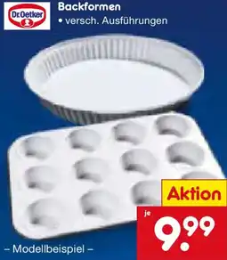 Netto Marken-Discount Dr. Oetker Backformen Angebot