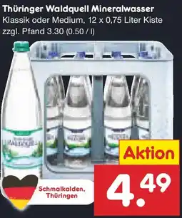 Netto Marken-Discount Thüringer Waldquell Mineralwasser Angebot