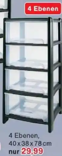 Jawoll Wham schubladen turm 4 Ebenen Angebot