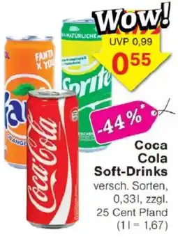 Jawoll Coca Cola Soft-Drinks Angebot