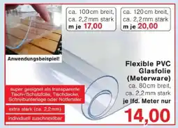 Jawoll Flexible PVC Glasfolie (Meterware) Angebot