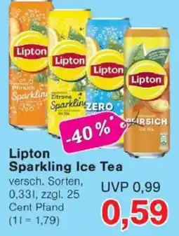 Jawoll Lipton Sparkling Ice Tea Angebot