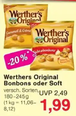 Jawoll Werthers Original Bonbons oder Soft Angebot