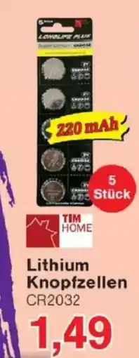 Jawoll TIM HOME Lithium Knopfzellen CR2032 Angebot