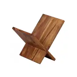 Netto Marken-Discount KADIMA DESIGN Zeitungsständer NAKO Massiv: Handgefertigt, X-Form, Sheeshamholz, pflegeleicht Angebot