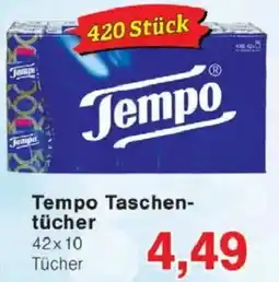 Jawoll Tempo Taschen- tücher 42x10 Tücher Angebot