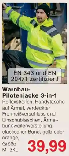 Jawoll Warnbau- Pilotenjacke 3-in-1 Angebot