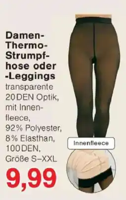 Jawoll Damen- oder Thermo- Strumpf- Pyjama hose oder -Leggings Angebot