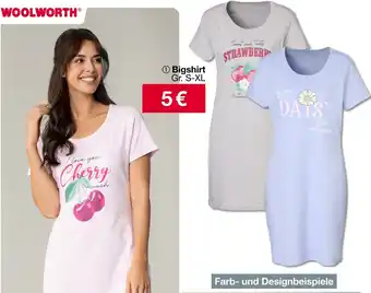 Woolworth Bigshirt Angebot