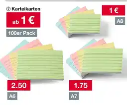 Woolworth Karteikarten 100er Pack Angebot