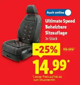 Lidl Ultimate Speed Beheizbare Sitzauflage Angebot