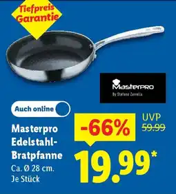Lidl Masterpro Edelstahl- Bratpfanne Angebot