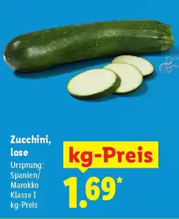 Lidl Zucchini, lose Angebot