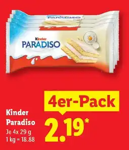 Lidl Kinder Paradiso 4er-Pack Angebot