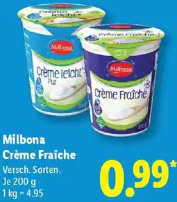 Lidl Milbona Crème Fraîche Angebot