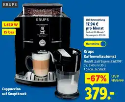 Lidl Krups Kaffeevollautomat Angebot