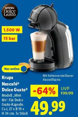 Lidl Krups Nescafé Dolce Gusto Angebot