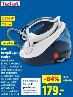 Lidl Tefal Dampfbügelstation Angebot