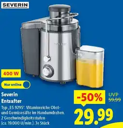 Lidl Severin Entsafter Angebot