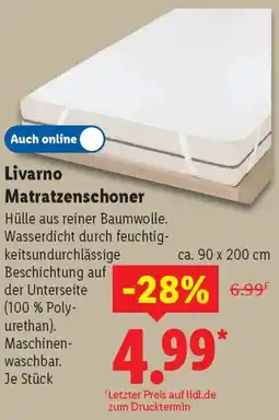 Lidl Livarno Matratzenschoner Angebot