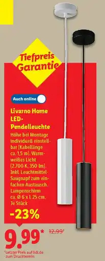 Lidl Livarno Home LED Pendelleuchte Angebot