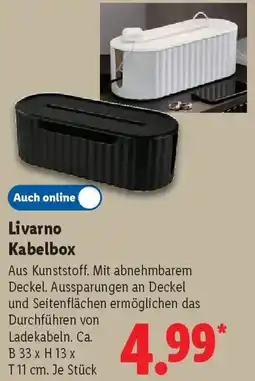 Lidl Livarno Kabelbox Angebot