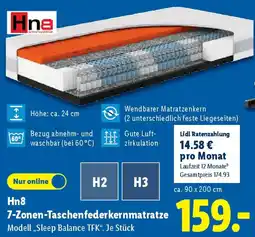 Lidl Hn8 7-Zonen-Taschenfederkernmatratze Angebot