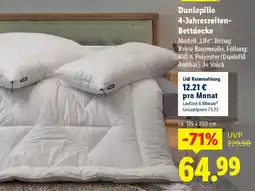 Lidl Dunlopillo 4-Jahreszeiten Bettdecke Angebot