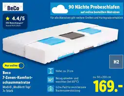 Lidl Beco 7-Zonen-Komfortschaummatratze Angebot