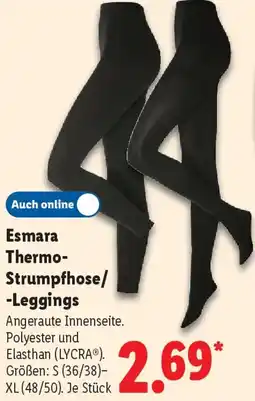 Lidl Esmara Thermo Strumpfhose/ Leggings Angebot