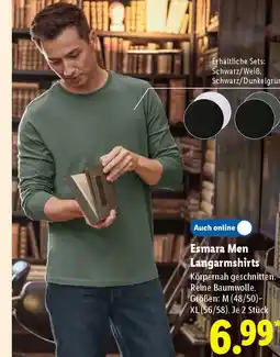 Lidl Esmara Men Langarmshirts Angebot