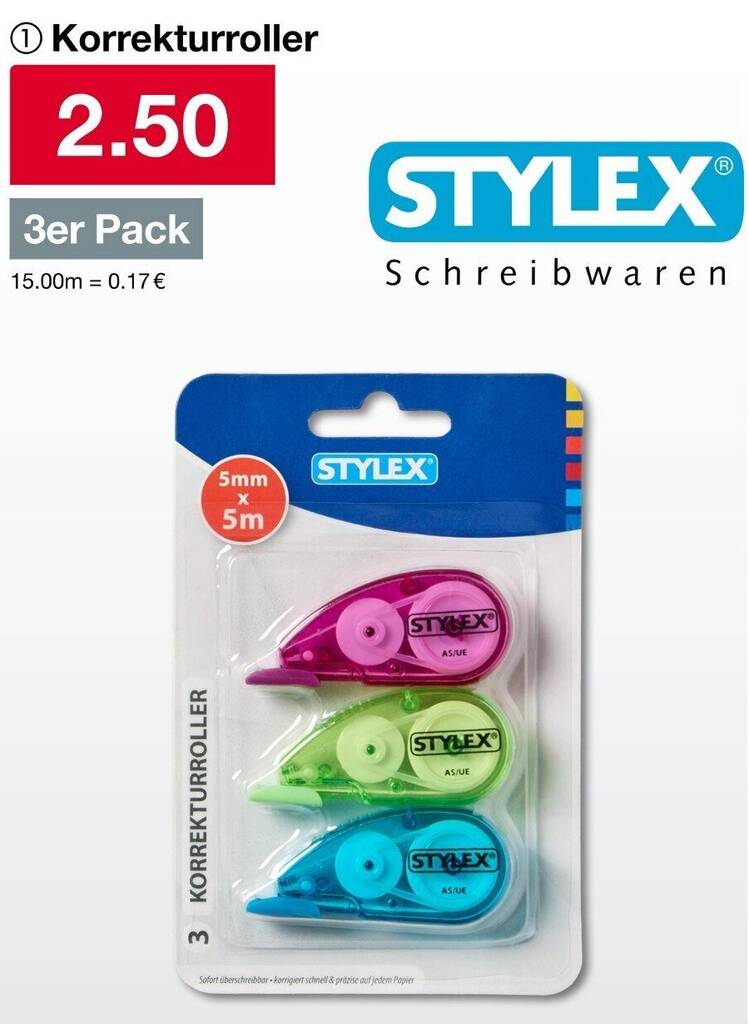 Stylex Korrekturroller 10 Stück Stylex Korrekturroller 10 Stück