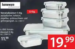 Zurbrüggen Homeware professional Vorratsdosenset 5-tlg. Angebot