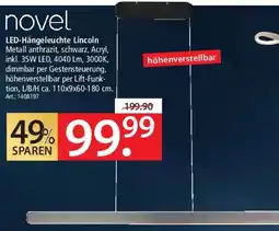 Zurbrüggen Novel LED-Hängeleuchte Lincoln Angebot