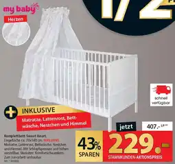 Zurbrüggen my baby Komplettbett Sweet Heart Angebot